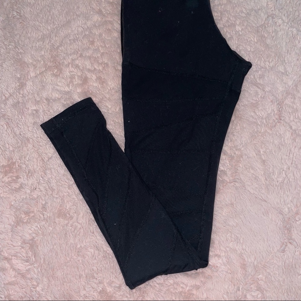 Stripped sheer buff bunny leggings
